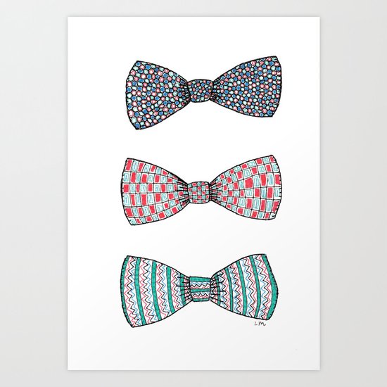Bow Ties Art Print