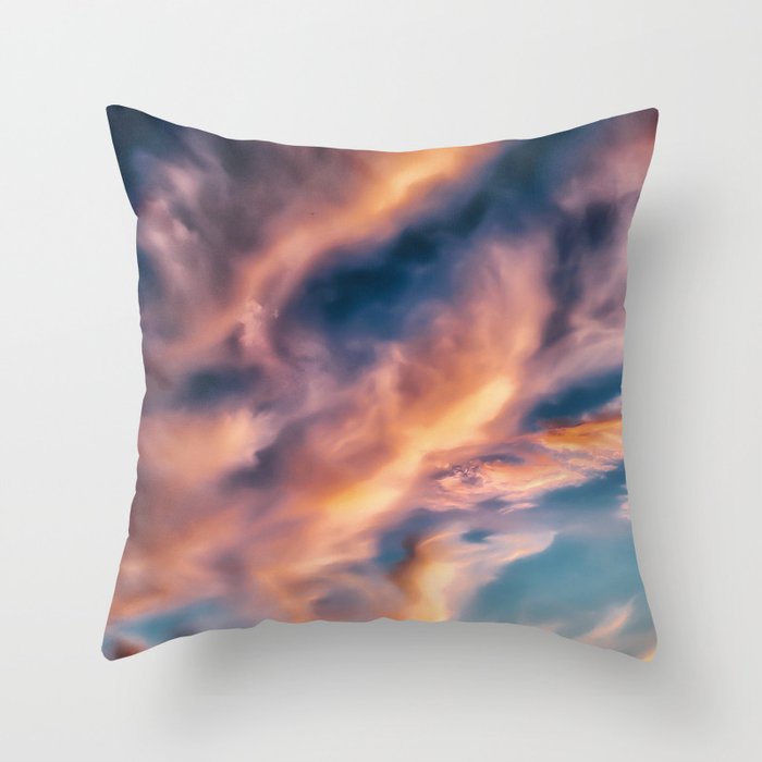 Cloudy Sunset Throw Pillow