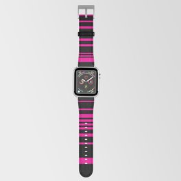 Complex Stripes - Magenta and Black Apple Watch Band