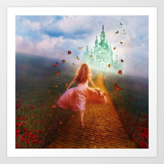 Yellow Brick Road Art Print
