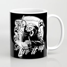 Live It Up Grim Reaper Coffee Mug