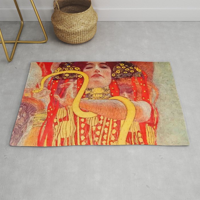 Gustav Klimt University Of Vienna Ceiling Paintings Medicine Detail Showing Hygieia Rug By Alexandra Arts