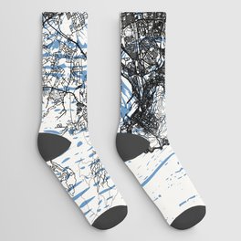 South Africa, Cape Town - City Map Collage Socks