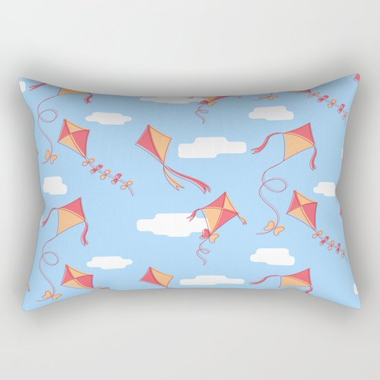 kites and clouds Rectangular Pillow