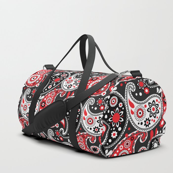 Country Western Bandana Paisley Print Duffle Bag