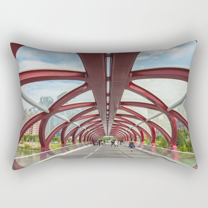 Peace Bridge Rectangular Pillow
