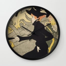 Divan Japonais - Henri de Toulouse Lautrec Wall Clock