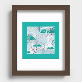 plum blossom  Recessed Framed Print