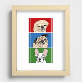 SK DOGS Recessed Framed Print