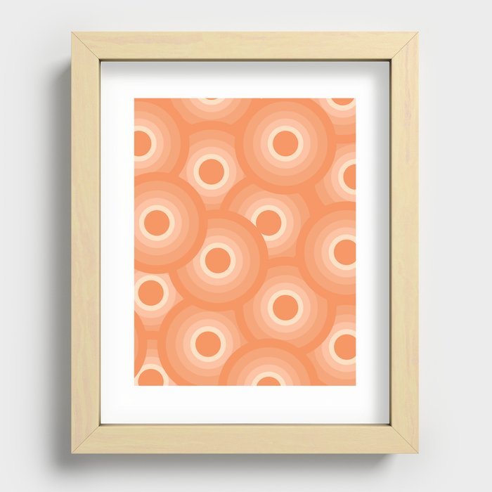 Orange Creamsicle Recessed Framed Print