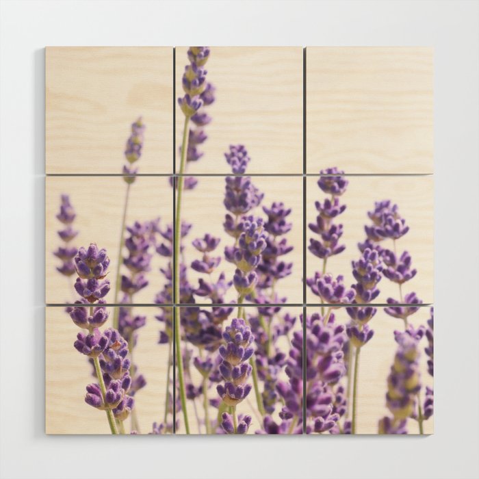 Purple Lavender 1 Decor Art Society6 Wood Wall By Anitabellajantz