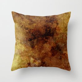 Warm brown rusty cooper Throw Pillow