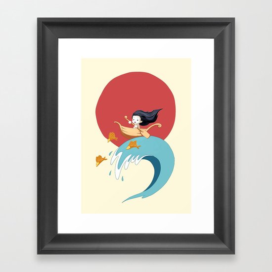 The Wave Framed Art Print