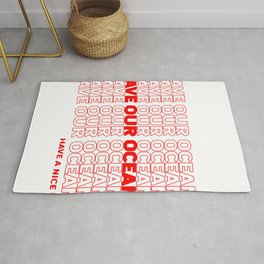 Save Our Oceans - Plastic Bag Rug