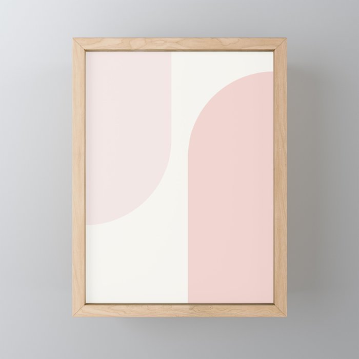 Modern Minimal Arch Abstract XXXIV Framed Mini Art Print