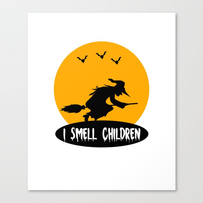I Smell Children Halloween Shirts, Witch Shirt, Hocus Pocus Shirt Canvas Print