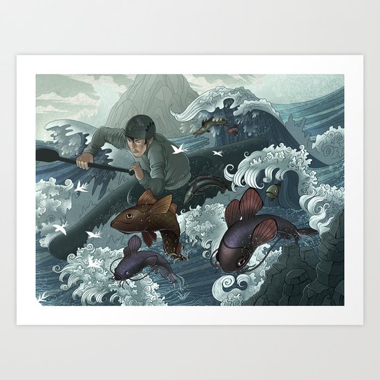 White Water Art Print