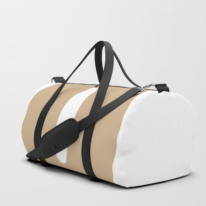 0 (Tan & White Number) Duffle Bag