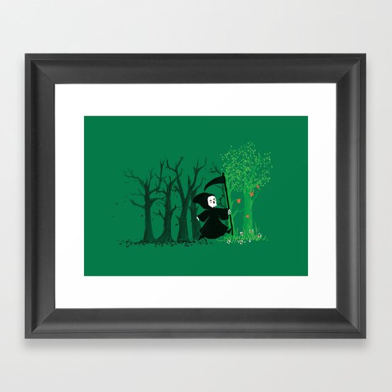 The hills WERE alive Framed Art Print