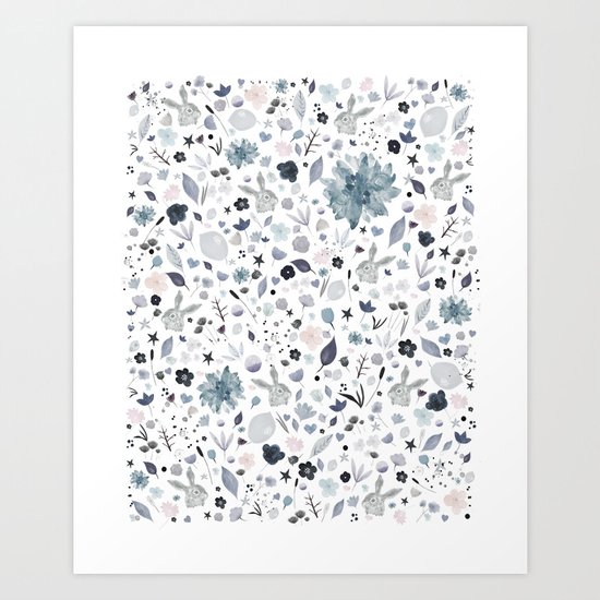 Woodland Hare Art Print