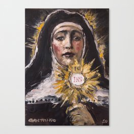 St. Clare of Assisi II Canvas Print