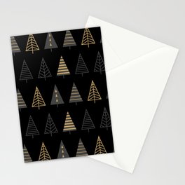 MODERN CHRISTMAS TREES 2 Stationery Card
