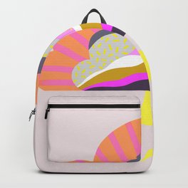 Bright pop art storm cloud graphic Backpack