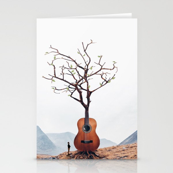 Guitar Tree Stationery Cards