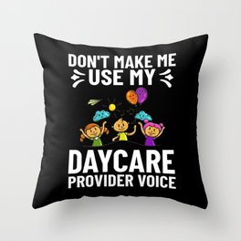 Daycare Provider Childcare Babysitter Thank You Throw Pillow