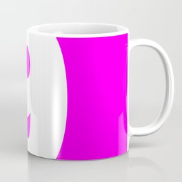9 (White & Magenta Number) Mug