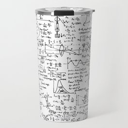Physics Equations on Whiteboard Travel Mug
