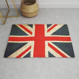 Vintage Union Jack British Flag Rug