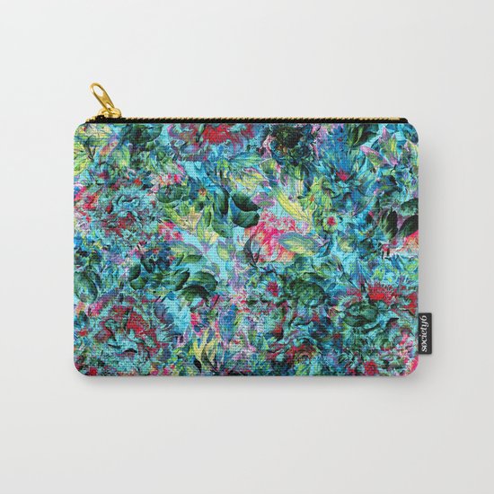 Abstract Floral Chaos Carry-All Pouch