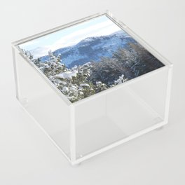Scottish Highlands Cairngorm Mountains Winter Scene Acrylic Box
