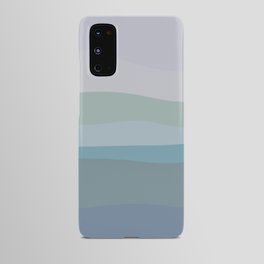 Calming Ocean Waves in Soft Dusty Pastels Android Case