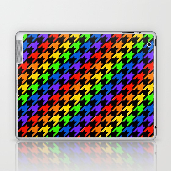 Rainbow Houndstooth V2 Laptop & iPad Skin