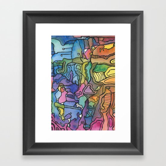 Freeform Doodle Framed Art Print