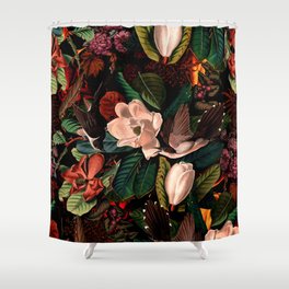 FLORAL AND BIRDS XIV Shower Curtain