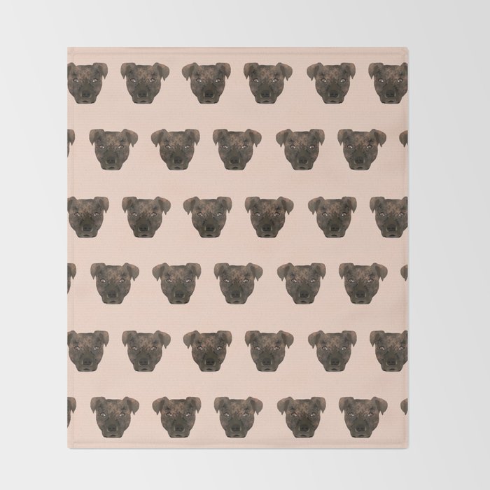Pitbull Dog Breed Pet Portrait Pattern Gifts Pillow With Pitbull