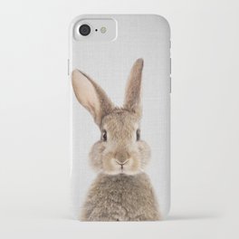 Rabbit - Colorful iPhone Case | Vintage, Forest, Children, Easter, Nature, Photo, Minimalism, Color, Luck, Portrait 