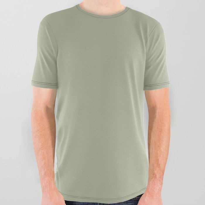 Olive Sprig All Over Graphic Tee