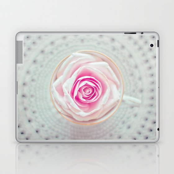A Cup Of Rose Laptop & iPad Skin