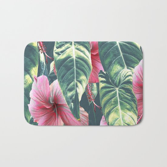 Wild Hibiscus #society6 #decor #buyart Bath Mat