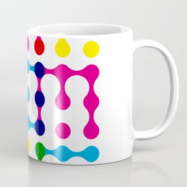 CMY Metaballs Typography (Colour Mix) Coffee Mug
