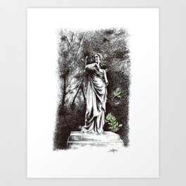 Iveagh Gardens Statue Art Print