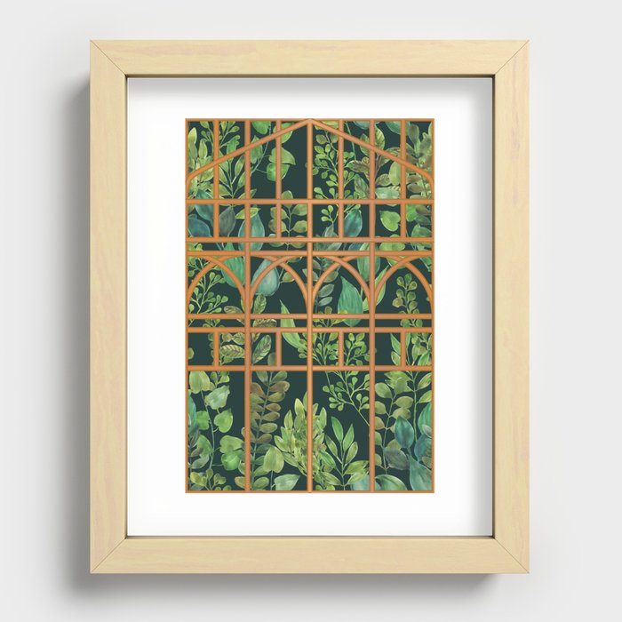 Victorian Greenhouse Recessed Framed Print