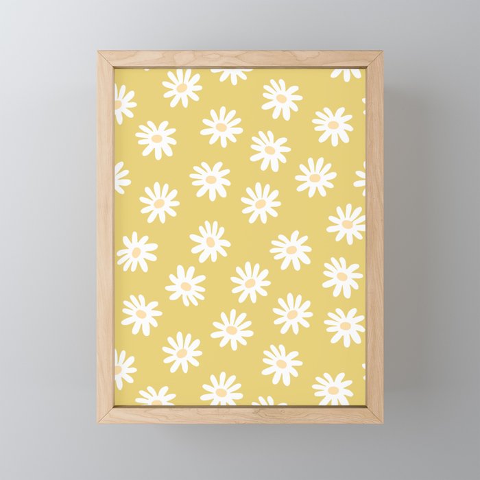 Sunray Daisies Framed Mini Art Print