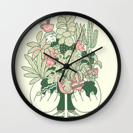 Plants Club (boy) Wall Clock
