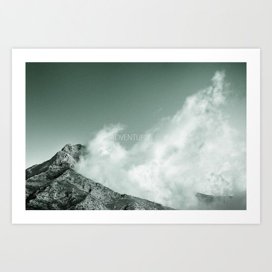 "Adventure at the mountain" Art Print