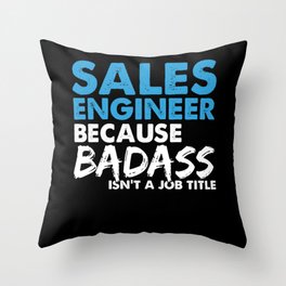 Sales engineer job gifts. Perfect present for mom mother dad father friend him or her Throw Pillow | Sales Engineer, Sales Engineer Job, Job Sayings, Miracle Worker, Official Job Title, Multi Tasking, Funny Job, Graphicdesign, Cool Job, Work Gift 